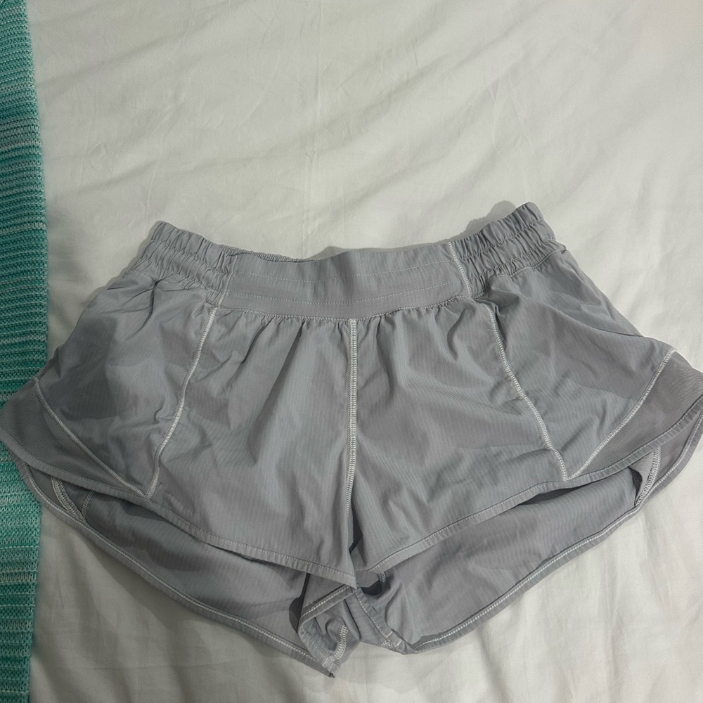 White faded lululemon shorts size 6